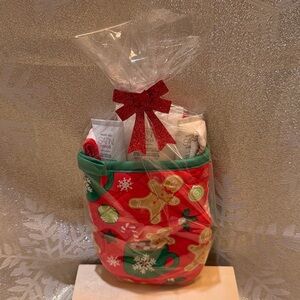 Festive Holiday Gift Set with Red and Green Bag
